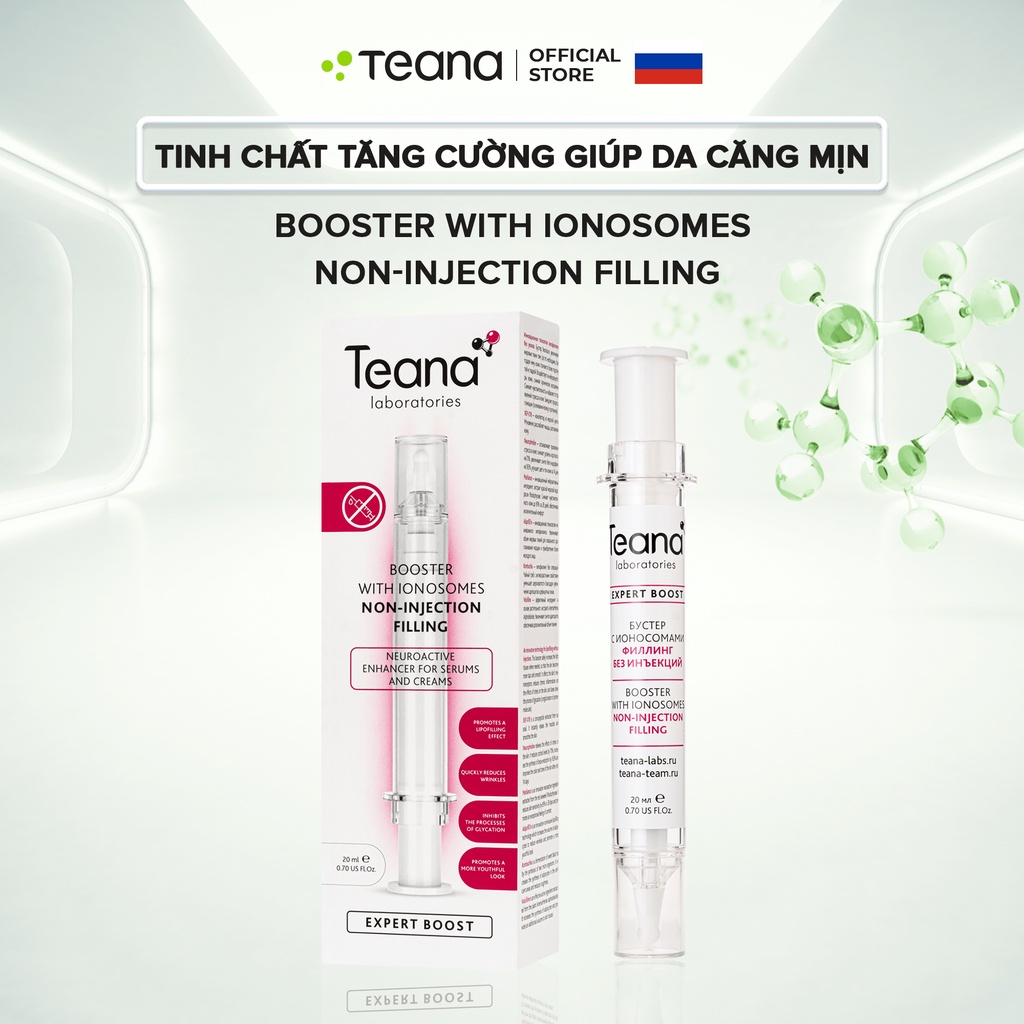 Tinh chất tăng cường Teana Booster With Ionosomes Non-injection Filling giúp da căng mịn 20ml