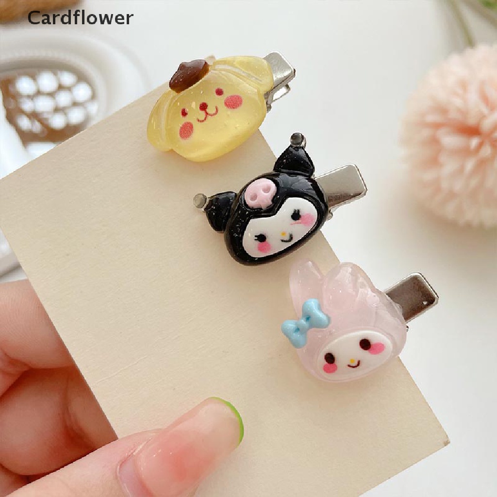 &lt; Cardflower &gt; 1 / 5 Kẹp Tóc Mini Họa Tiết Hoạt Hình Cún Sanrio Ngọt Ngào Và Hoang Dã Dễ Thương Dành Cho Nữ Sinh