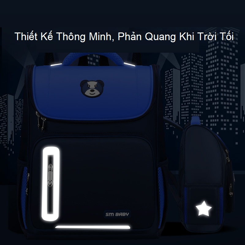 Balo Gấu Chống Gù Cho Học Sinh, Balo Siêu Chống Thấm Nước Cao Cấp