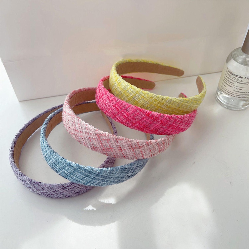 SUMU Băng Đô Cài Tóc Vải Kẻ Sọc Ca Rô Kiểu Retro Xinh Xắn Cho Nữ