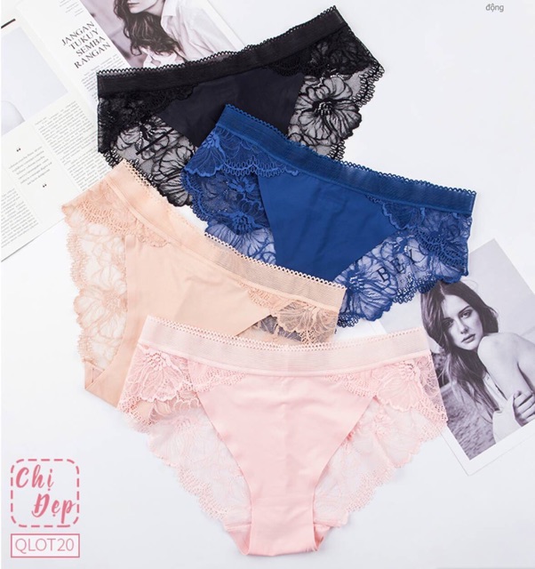 Combo 2 Quần lót đúc su ren hoa sexy (KÈM ẢNH THẬT)