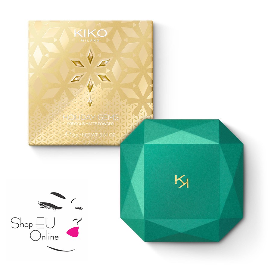 Phấn phủ đều da, bền màu - Holiday Gems Precious Matte Powder - Kiko - Italia