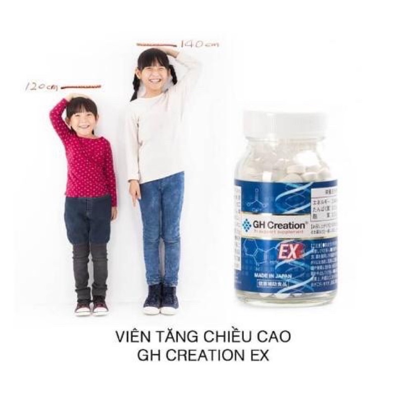 Viên uống tăng chiều cao GH Creation EX 270 viên nhật bản