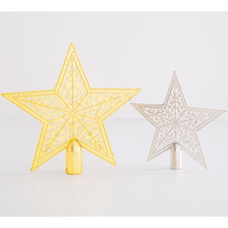 Ngôi Sao Đỉnh Hoa Văn SD03 Phụ kiện trang trí noel trang trí cây thông