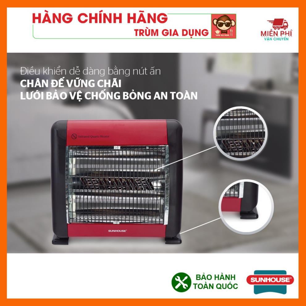 Đèn sưởi 2 bóng Sunhouse SHD7013, Máy sưởi sunhouse SHD7013, tốc độ làm ấm nhanh, tỏa nhiệt đều.