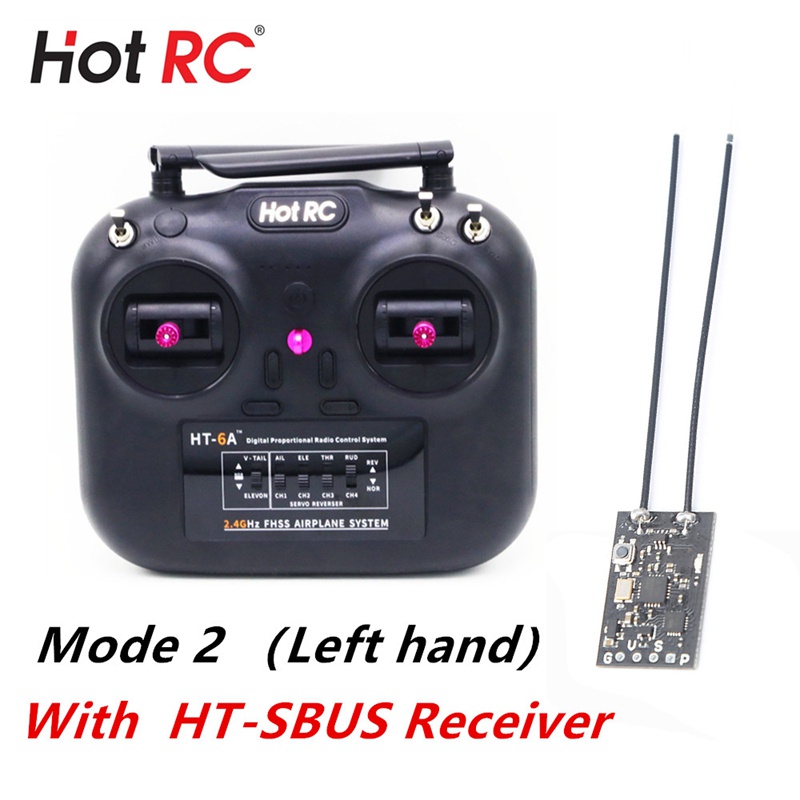 Bộ Truyền Nhận Tín Hiệu Rc Ht-6A 2.4g 6ch Fhss & 6ch Cho Máy Bay / Xe Hơi / Tàu Thuyền / Tàu Thuyền / Xe Điều Khiển Từ Xa Rc