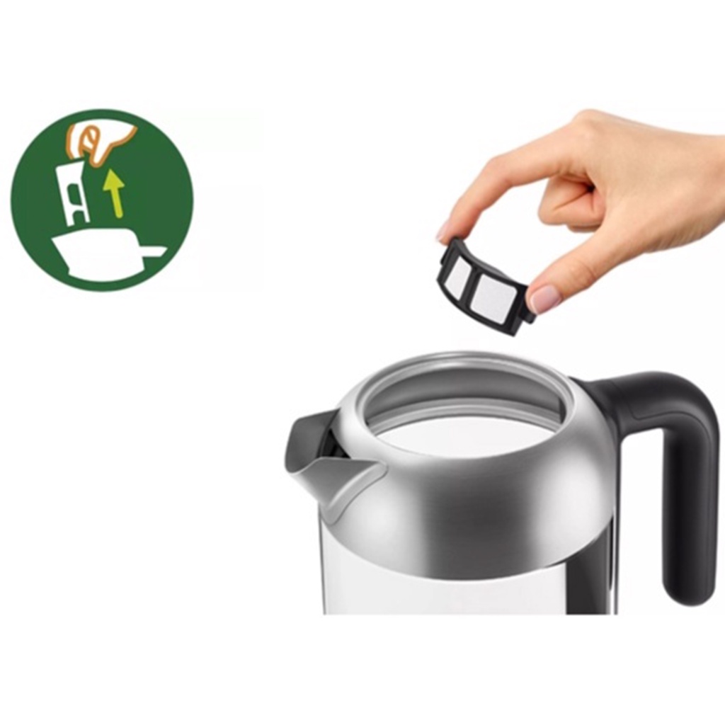 Bình đun siêu tốc thủy tinh PHILIPS 1.7 lít HD9339/80 Chính hãng bảo hành 2 năm