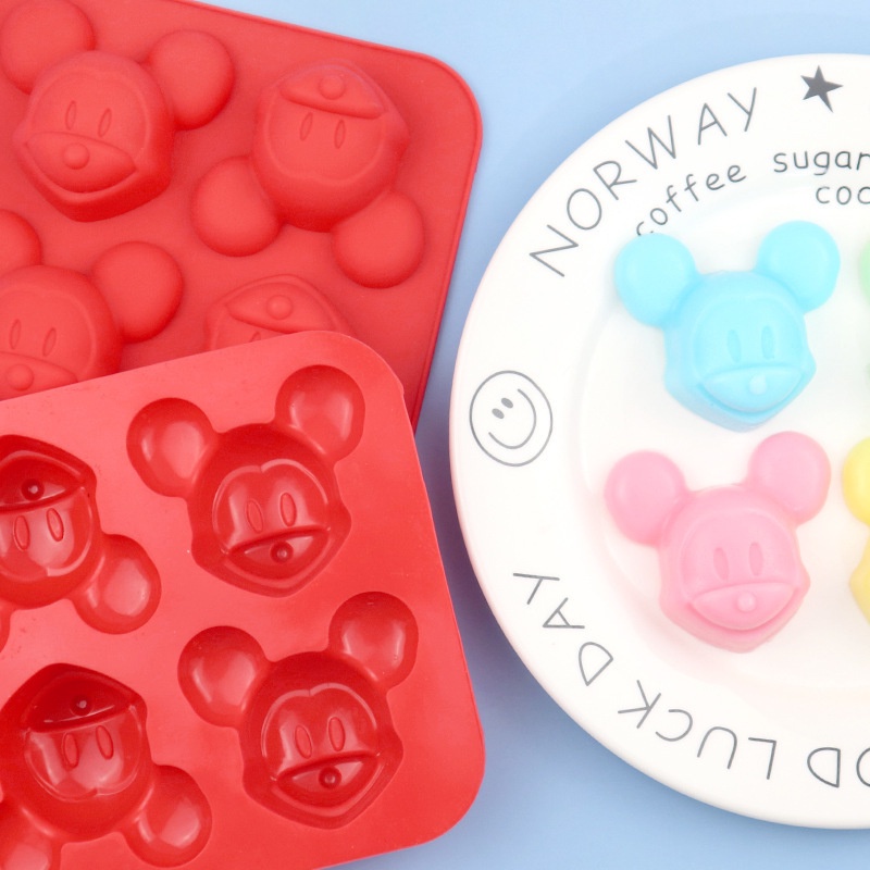 Khuôn Silicon Mặt Mickey Cute KIDWOW Làm Bánh Nướng, Rau Câu Pudding Tại Nhà