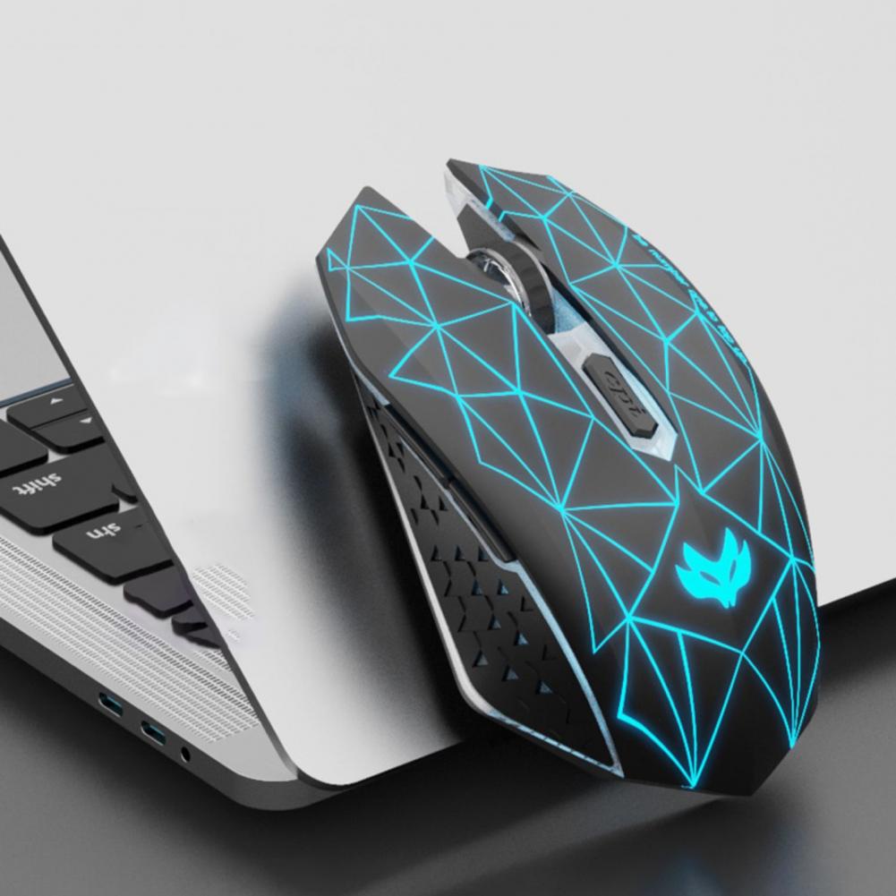 Chuột Máy Tính Không Dây Gaming X5 Có Thể Sạc Lại Chạy Êm Tiện Dụng Có đèn LED Có Thể Sạc Lại