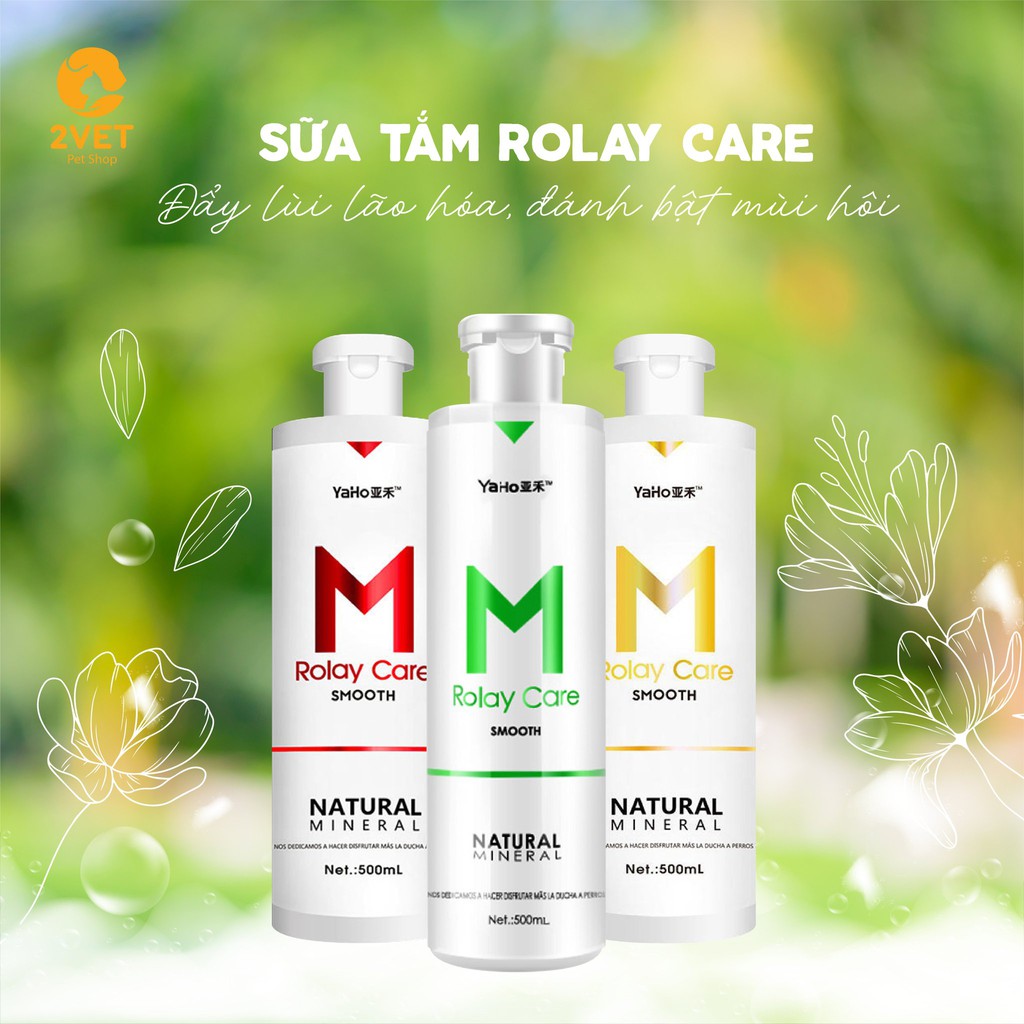 [Chăm Sóc Thú Cưng] Sữa tắm Rolay Care – Dầu Tắm Dành Cho Chó Mèo – Thể Tích 500ml