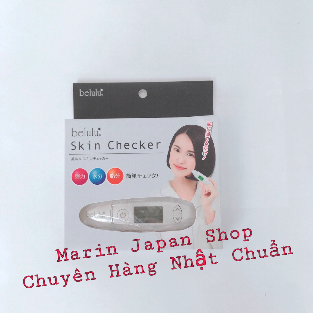 (Chuẩn Store Nhật) Máy Đo Độ Ẩm Da Belulu Nhật Bản Skin Checker sạc điện