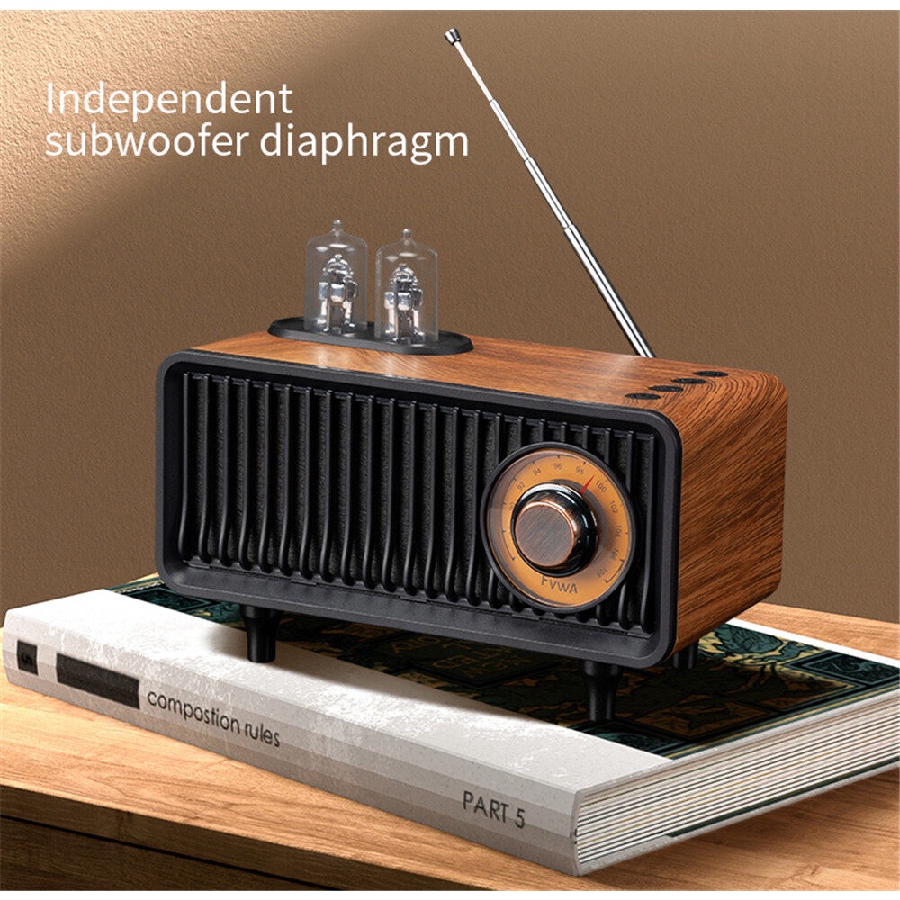 Loa bluetooth kiểu cổ điển siêu trầm thẻ nhớ radio đĩa u dễ mang theo không dây âm thanh đài fm trong nhà