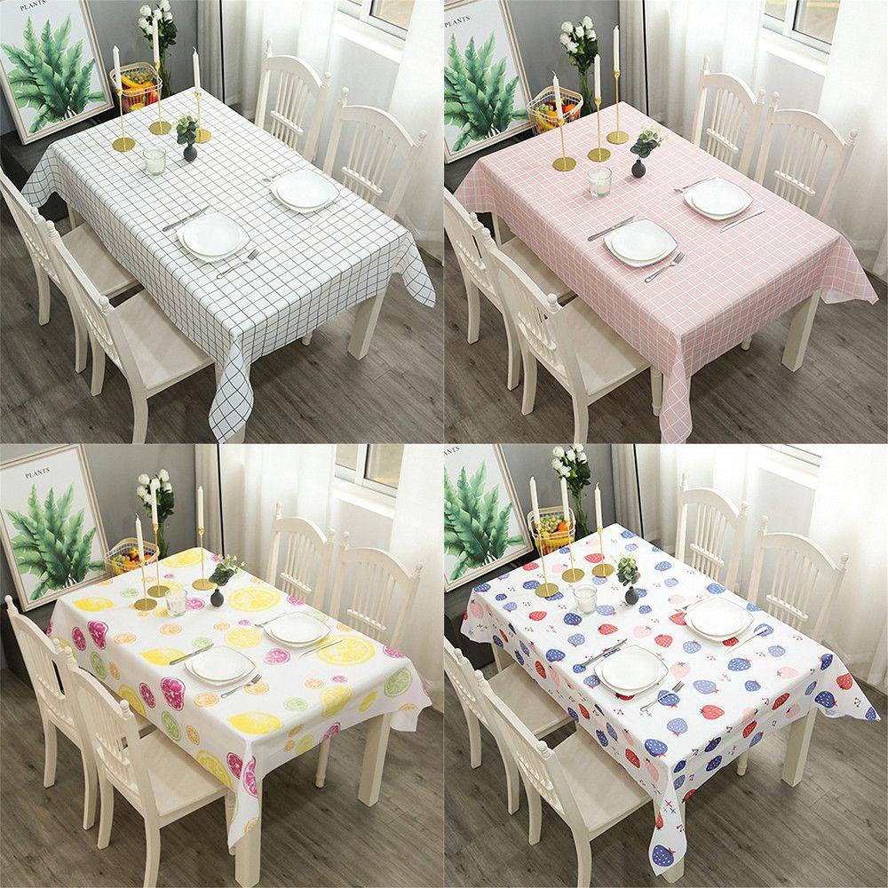 SUYO Khăn Trải Bàn Chống Thấm Nước, Chống Thấm Dầu, Kích Thước 137X90Cm