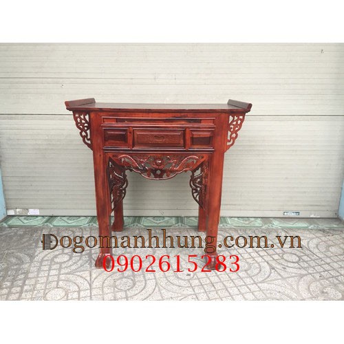 Bàn thờ gia tiên gỗ muồng 1 tầng kích thước 88 x 107 x 61