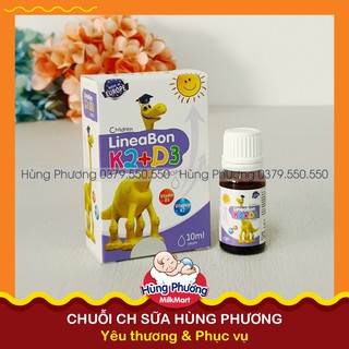 Vitamin Tăng Chiều Cao MK7 Lineabon K2-D3 Cho Bé. Hỗ trợ hấp thu canxi cho trẻ. Nhập khẩu từ Mỹ