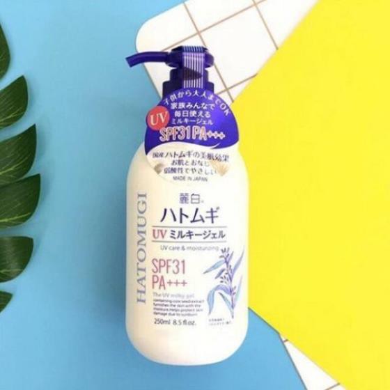 [ HÀNG AUTH] Sữa dưỡng thể chống nắng Hatomugi SPF31 PA+++ 250ml Nhật Bản | BigBuy360 - bigbuy360.vn