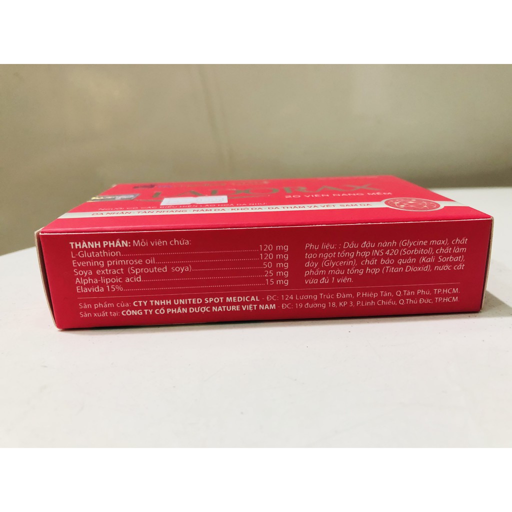 Viên Uống Trắng Da LADORAX - hỗ trợ giúp da sáng mịn & bổ sung chất chống oxy hóa - cvspharmacy