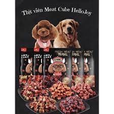 Snack thịt viên cho cún Meat Cube HelloJoy
