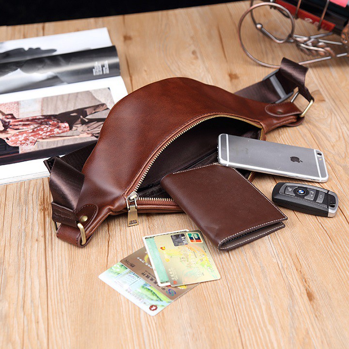 Túi Nam Đeo Chéo Bao Tử Da Bò BT03 Hot Nhất Hiện Nay | BigBuy360 - bigbuy360.vn