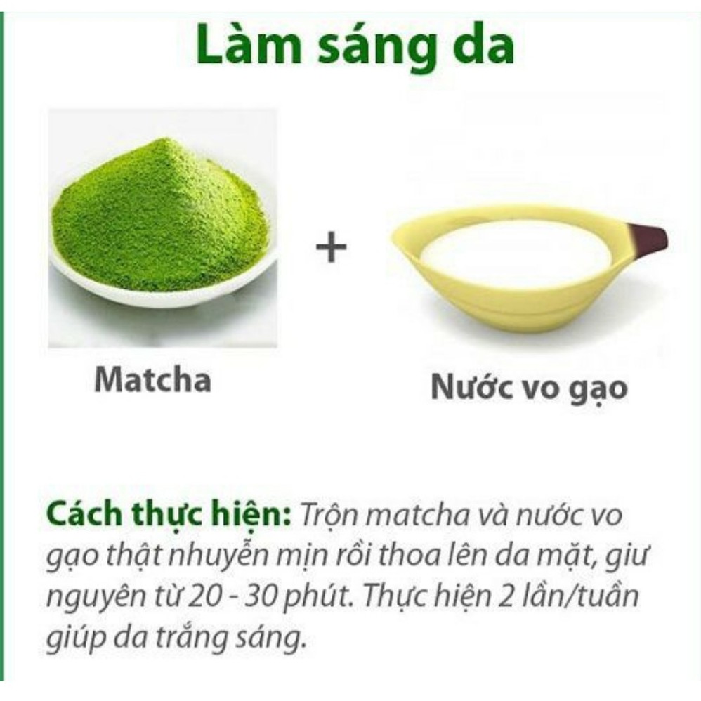 Bột trà xanh Matcha nguyên chất Organic 100gr