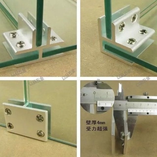 Bass chữ t / thẳng bắt kính cường lực không khoan lỗ.
