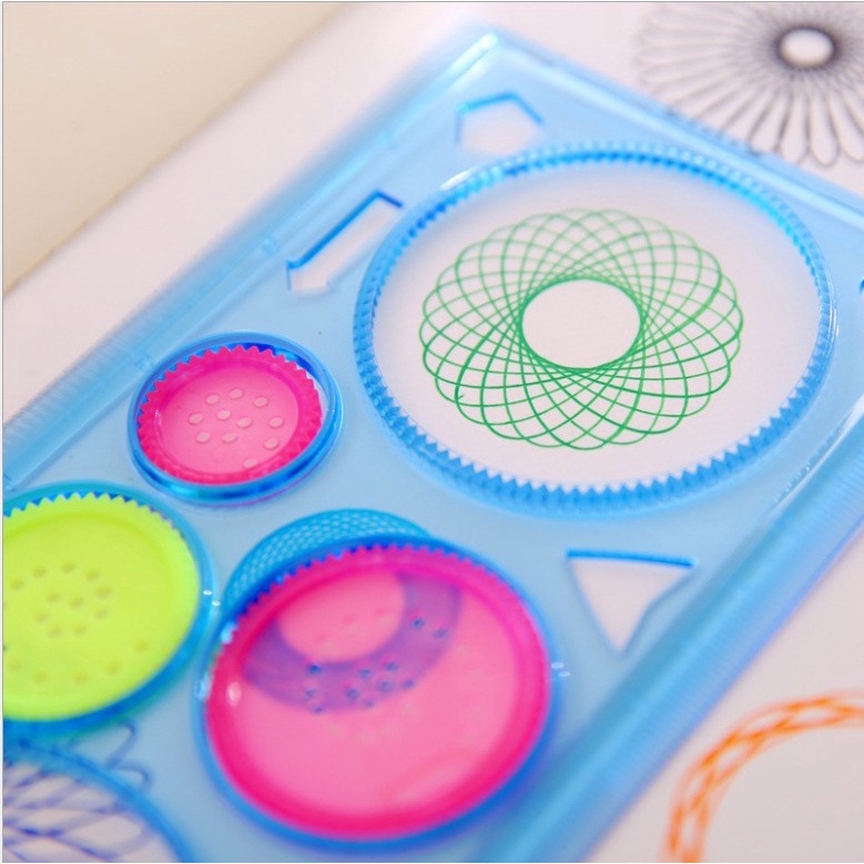 Thước Vẽ Hình Hoa Sáng Tạo Cho Bé