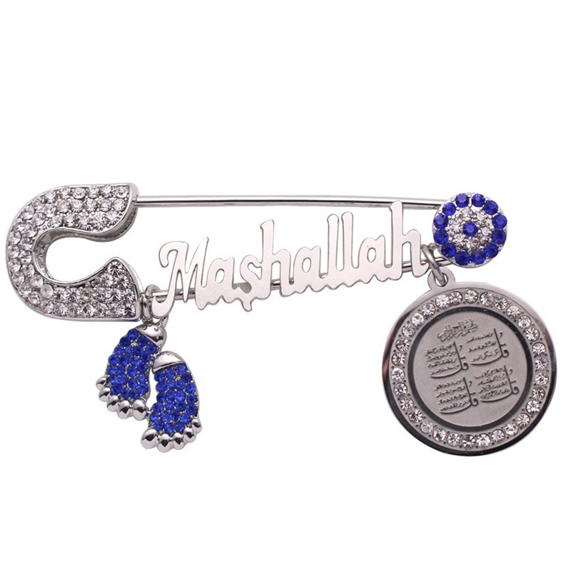 Ghim cài áo trang trí bàn chân phong cách hồi giáo thời trang