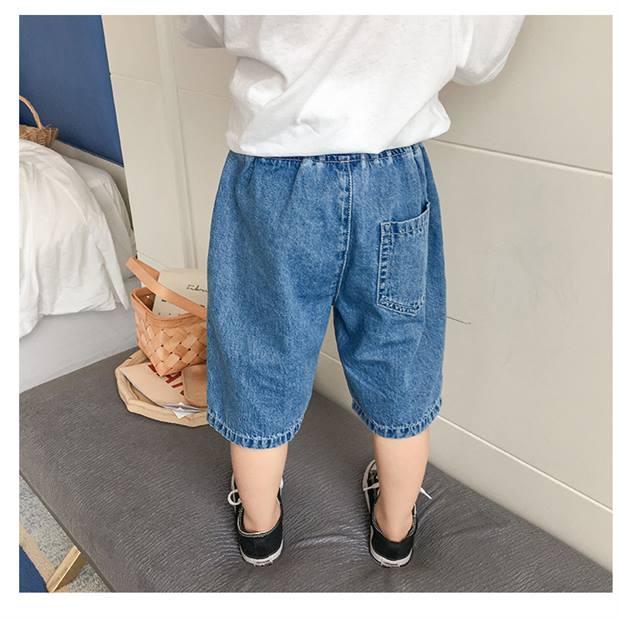 Quần Jeans Lửng Thời Trang Dành Cho Bé Trai