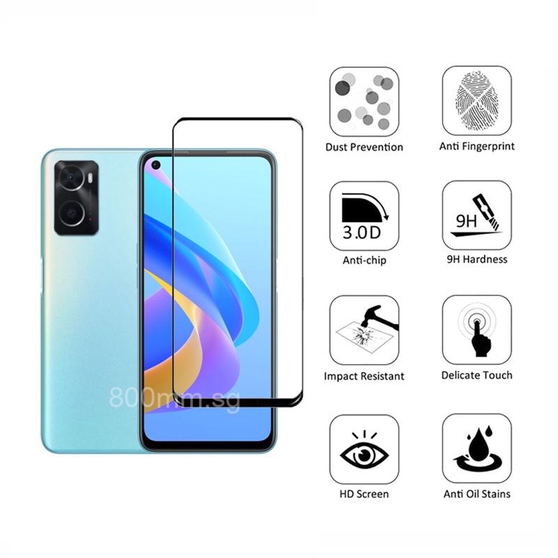 Kính Cường Lực Bảo Vệ Màn Hình Điện Thoại OPPO A76 A94 A15s A15 A5 A9 2020 A52 A72 A74 A92 A95 A93 Reno7 6 Pro