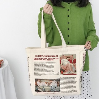 Túi canvas kiểu Basic in hình danh hoạ Joseph Moore