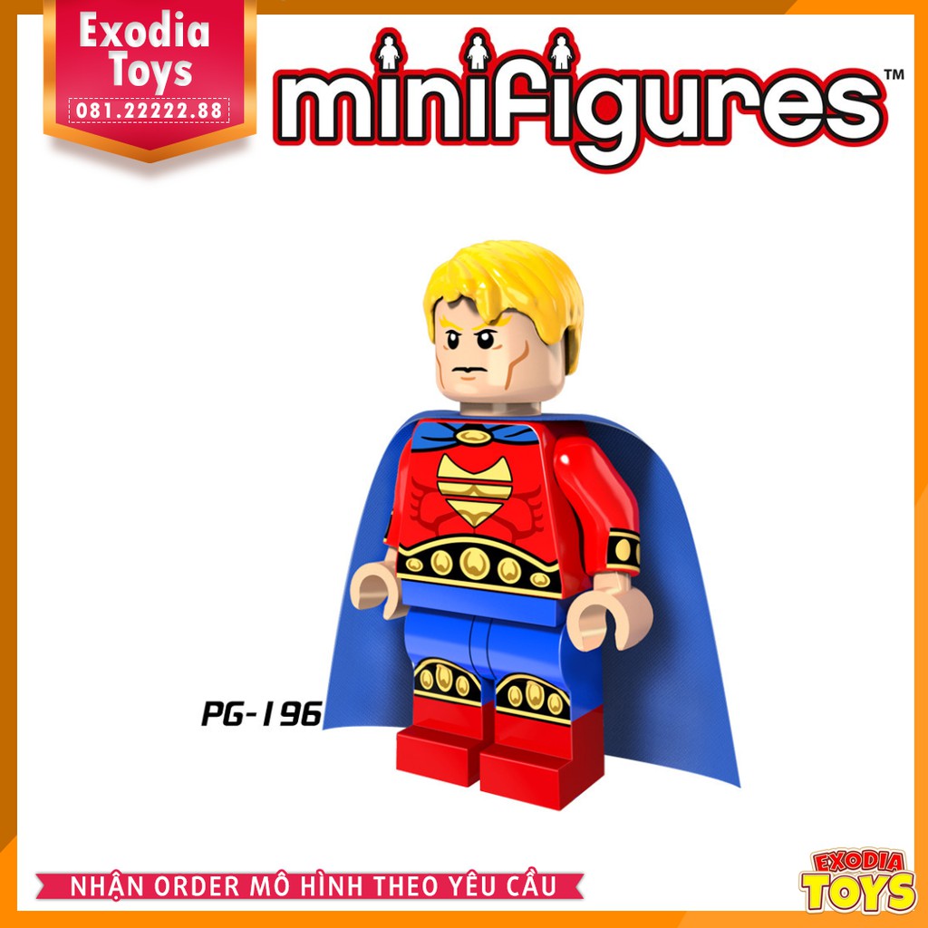 Xếp hình Minifigure nhân vật siêu anh hùng vũ trụ DC Comics và Marvel - Đồ Chơi Lắp Ghép Sáng Tạo - POGO 8056