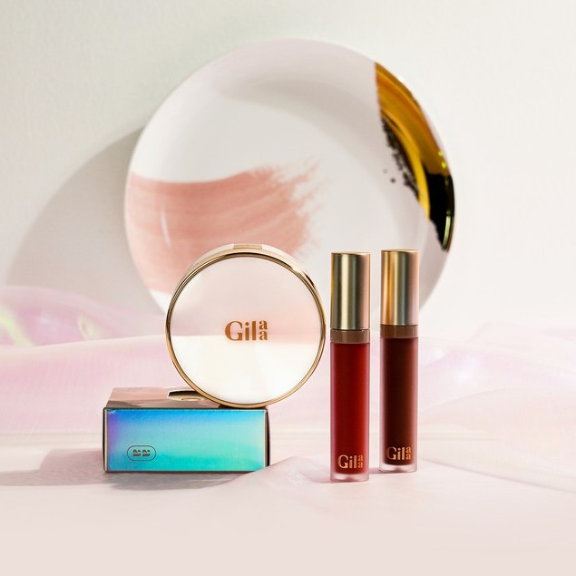 COMBO SON KEM GILAA  LIP CREAM FULLSIZE & PHẤN NƯỚC GILAA DD CUSHION | BigBuy360 - bigbuy360.vn