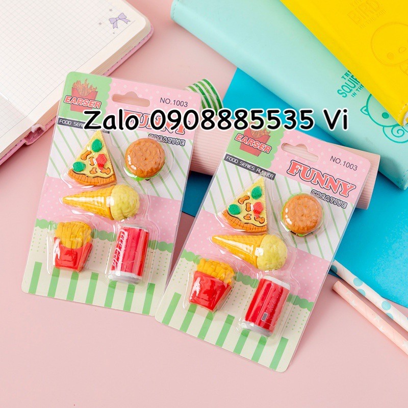Gôm tẩy viết chì fast food