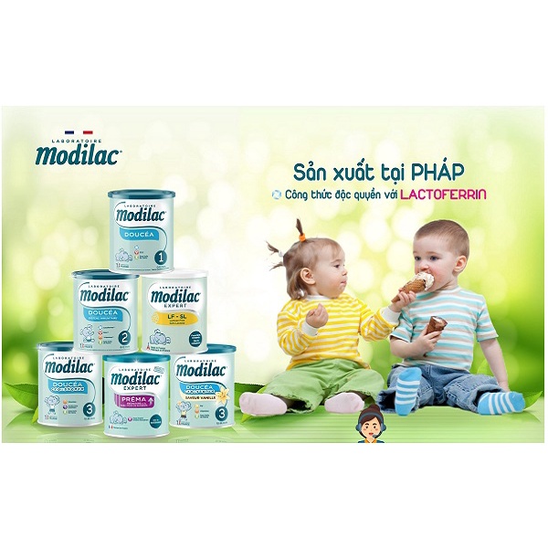 [DATE 2023] Sữa bột Modilac Pháp số 1, 2, 3 - 800g
