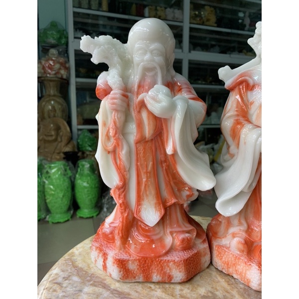 Bộ Tam Đa  Đá Đúc - cao 30cm