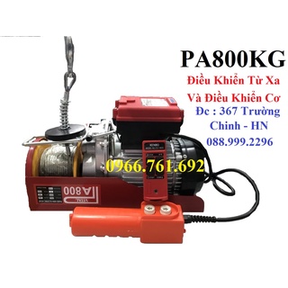 Máy tời điện điều khiển từ xa và điều khiển cơ PA800