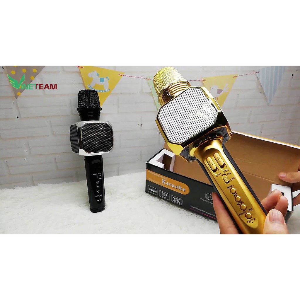 MIC KARAOKE SD-10 BLUETOOTH LOẠI TỐT BẢO HÀNH 3 THÁNG