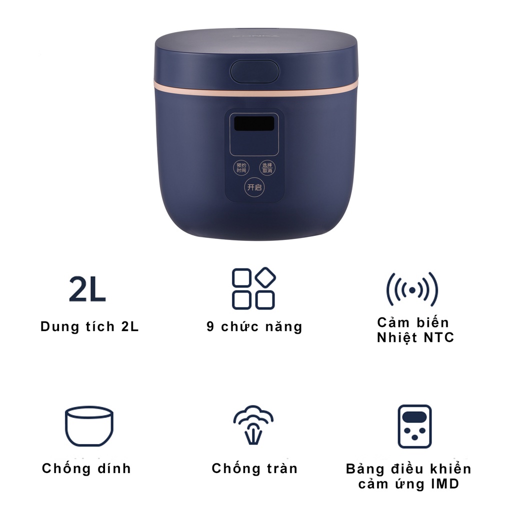 Nồi cơm điện thông minh KONKA 2L KRC-RS21