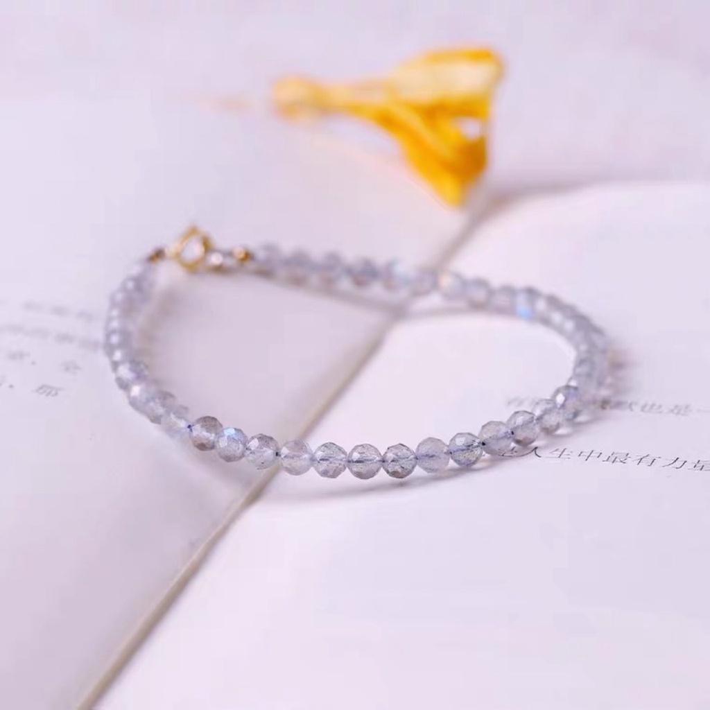 [Hàng Mới Về] Vòng Tay Chuỗi Hạt Màu Xám Thời Trang Mùa Hè Cho Nữ