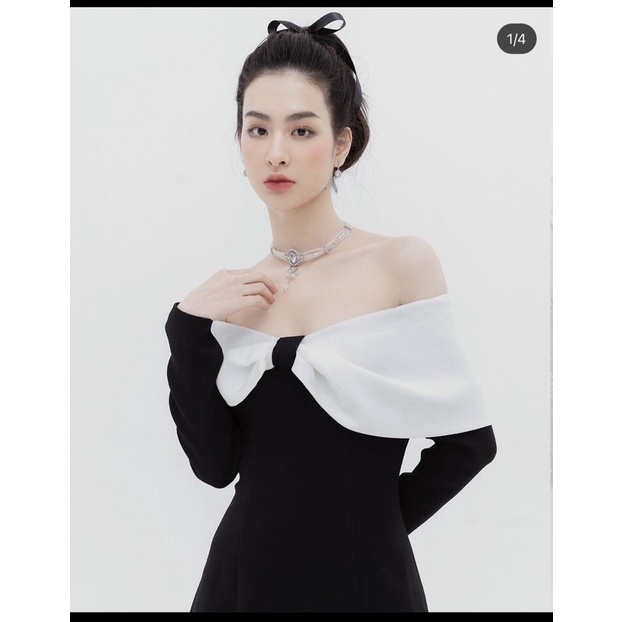 Váy nơ trễ vai M 🌸