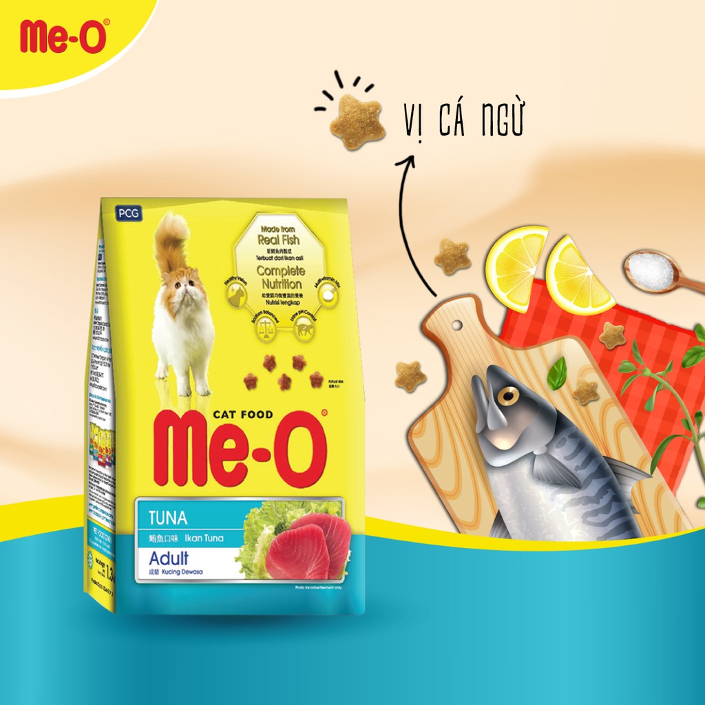 Hạt Me-O Cho Mèo Trưởng Thành 350g