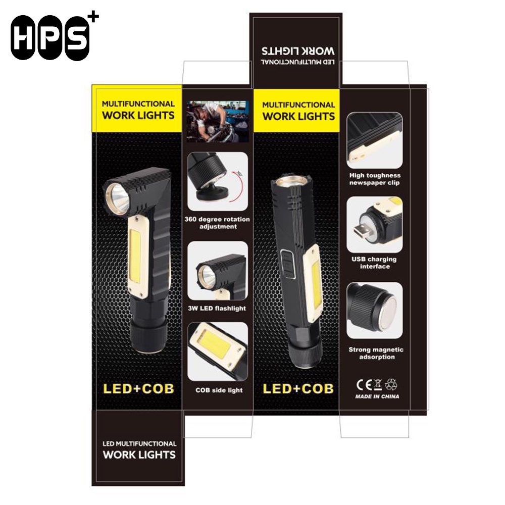 Đèn pin siêu sáng ban đêm mini có thể điều chỉnh góc sáng, cắm sạc USB siêu tiện lợi và nhỏ gọn