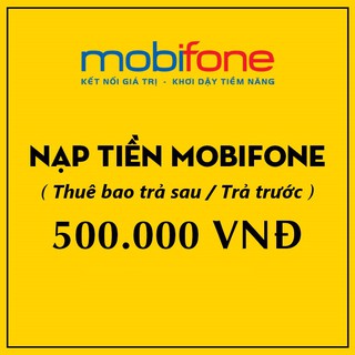 Thẻ cào mobiphone 500,000đ.