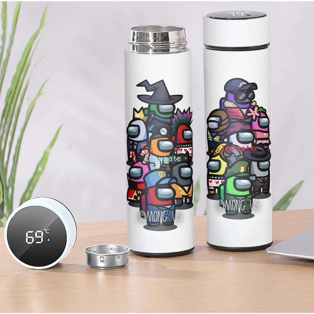 Bình Giữ Nhiệt Among Us Lõi INOX (có đèn báo nhiệt độ)