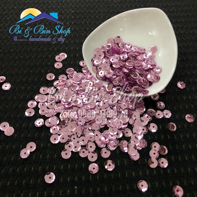 30g Kim Sa Mô Lục Giác 5mm Màu Kim Đính Kết Trang Phục Thời Trang