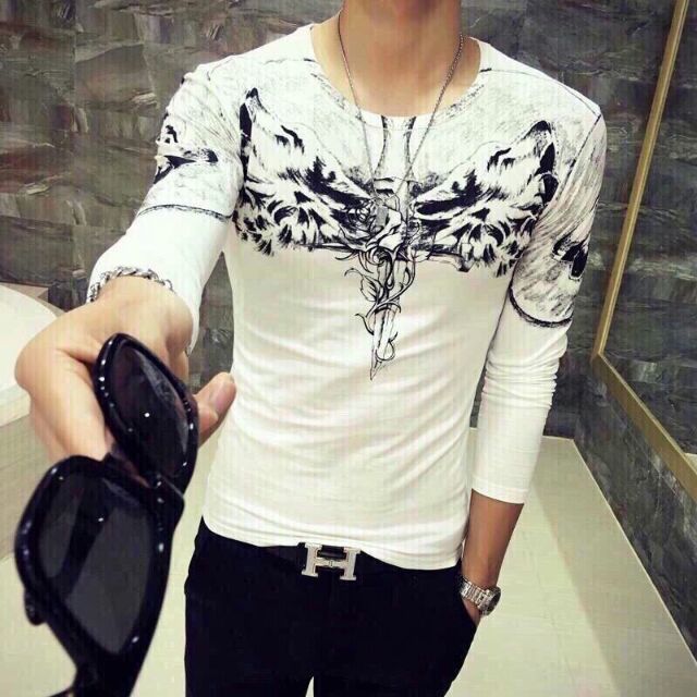 Áo nam in hình cá tính