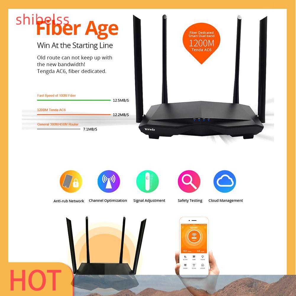 Bộ Phát Wifi Shibelss Tenda Ac6 1200mbps