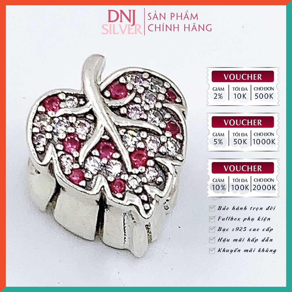 [Hàng cao cấp] Vòng tay bạc 925 cao cấp dành cho nữ - Vòng tay charm bạc Thanh xuân rực rỡ, tình yêu may mắn - DNB018