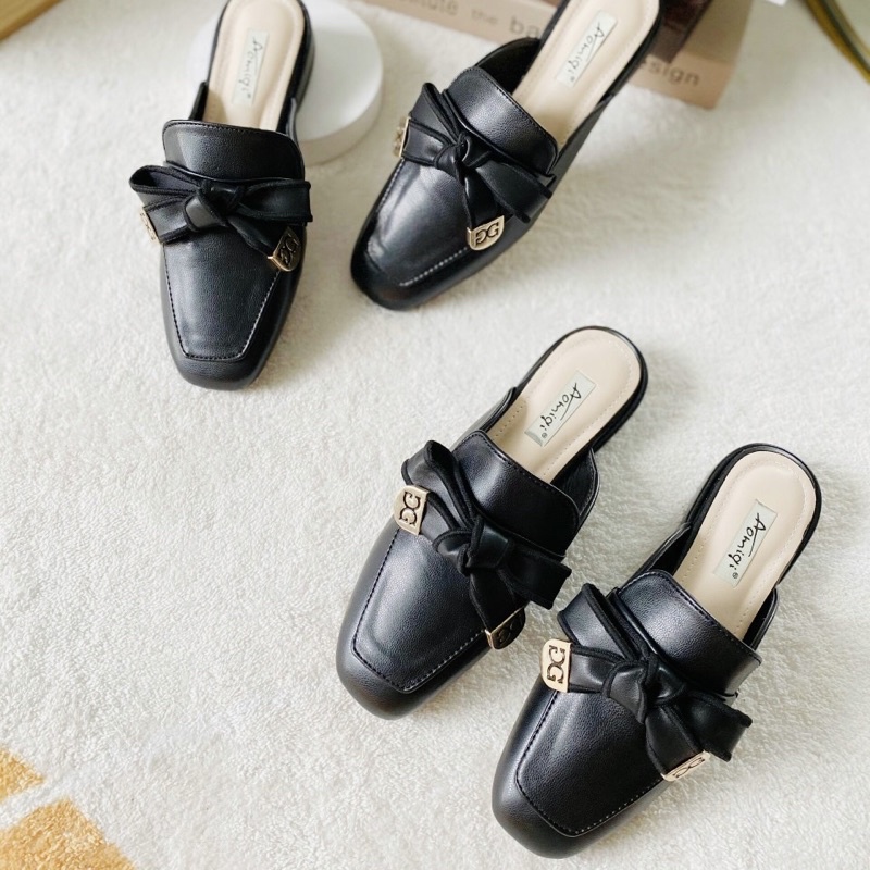 Dép Sục Nơ Mũi Vuông