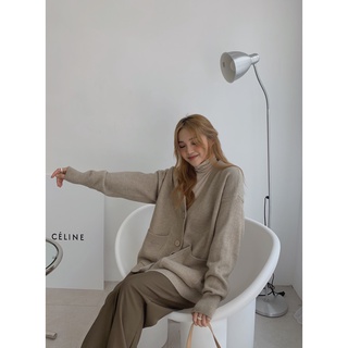 Áo len cardigan nữ túi hộp AK-230, áo cardigan nữ len dày